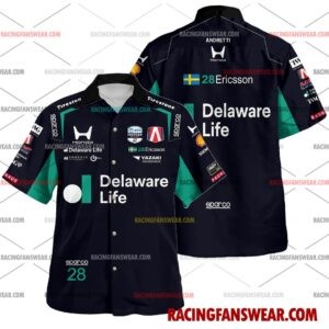 Marcus Ericsson Racing 2026 Uniform Apparel Clothes Hawaiian Polo Shirts