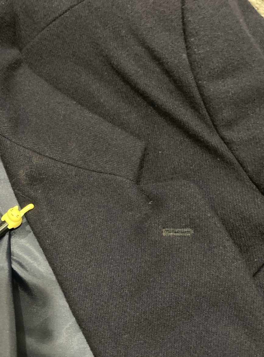 Vintage Russian Wool Blend Stand Collar Blazer Mens 44 Minimalist Avant Garde