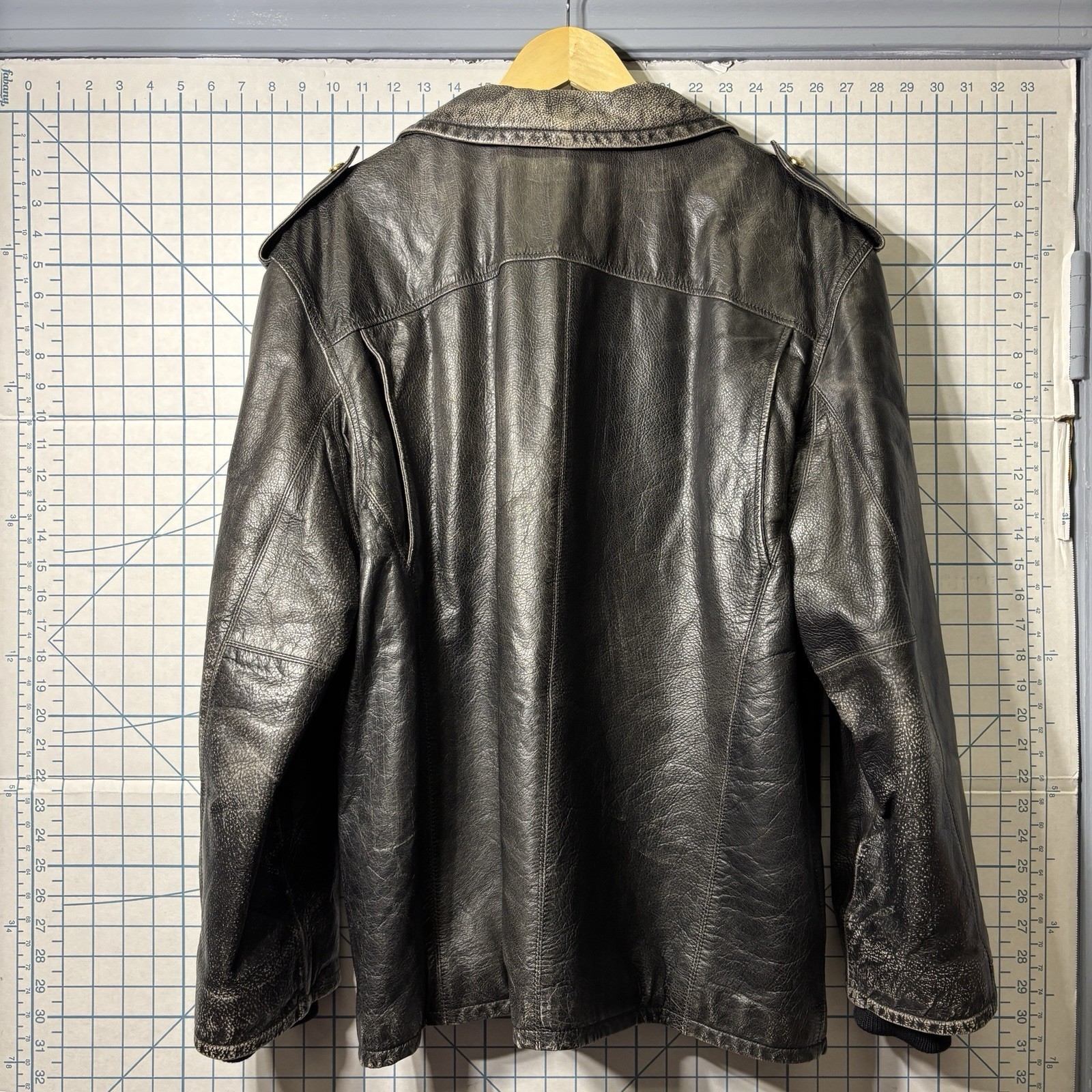 Designer DOLCE & GABBANA Men’s D&G Multi Zippers Leather Biker Jacket 50 Vtg 90s