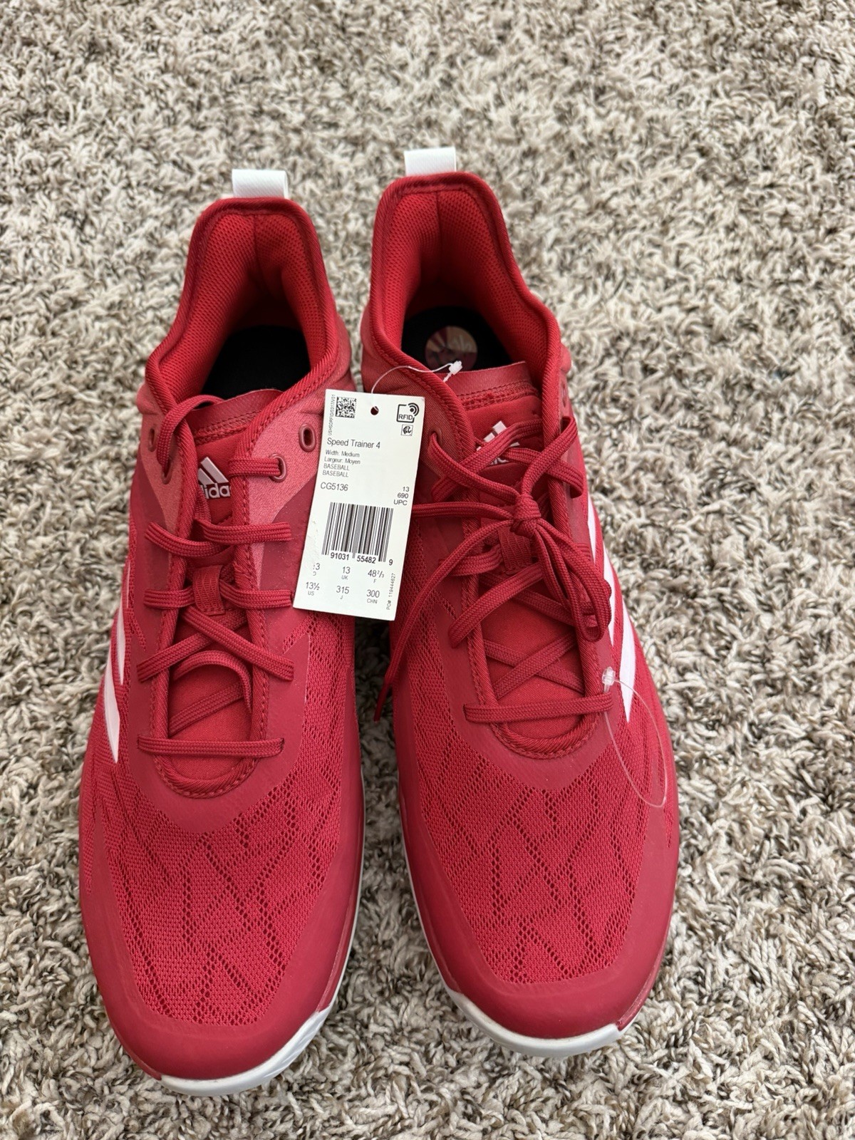 Adidas Speed Trainer 4 CG5136 Baseball Sz.13.5 Running training 4d ultra
