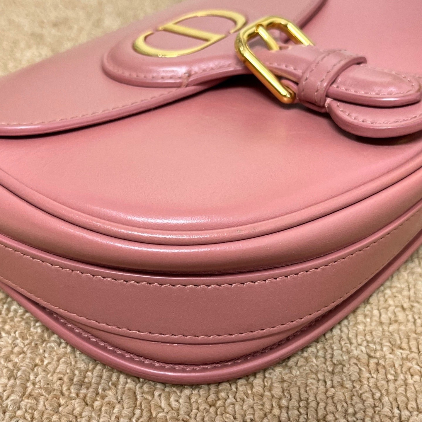 Dior Pre-Owned Authentic Saddle Bag Pink 17*13*4.5 Free Tracked Shipping