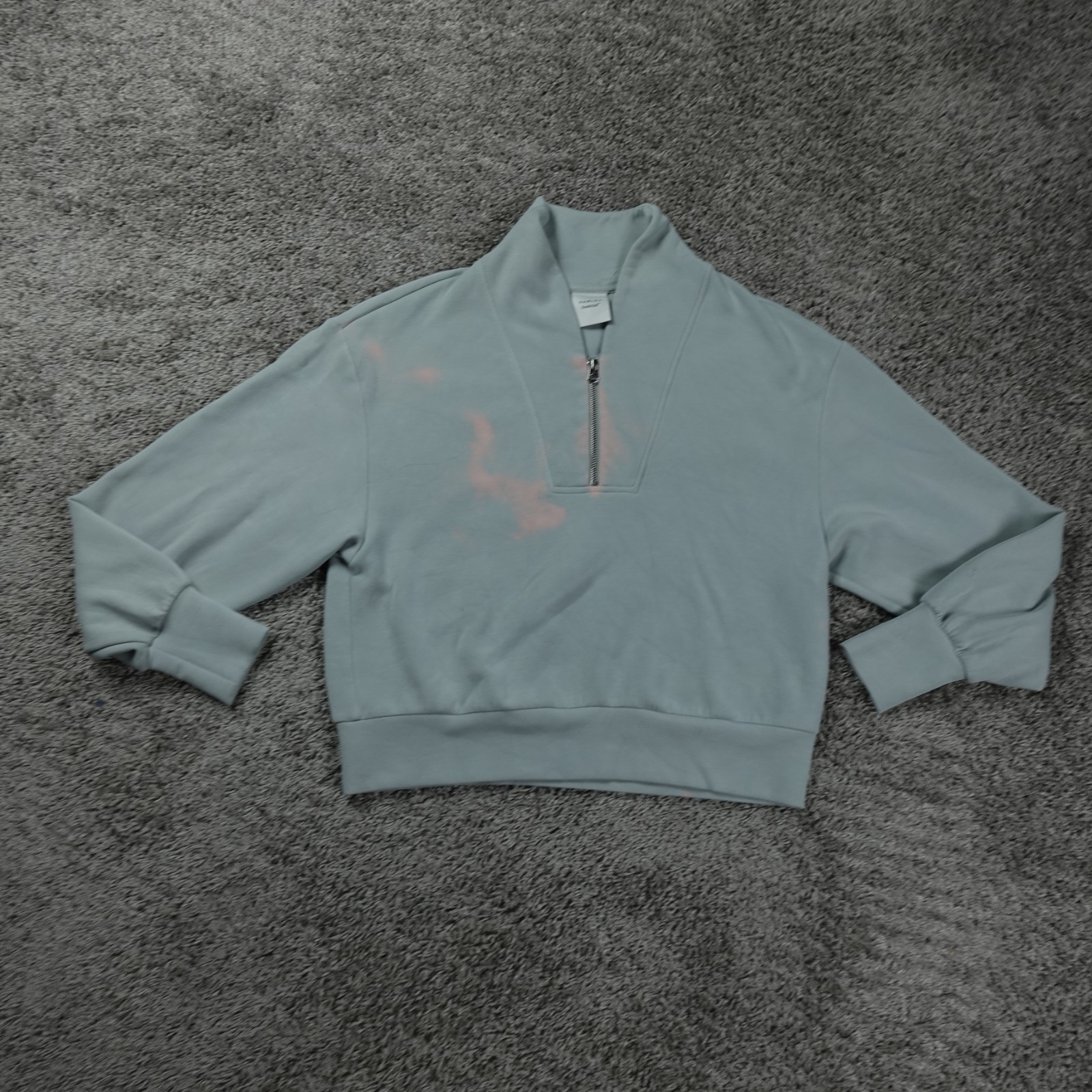 Varley Hawley Half Zip Double Soft Sweatshirt Women’s Medium Gray