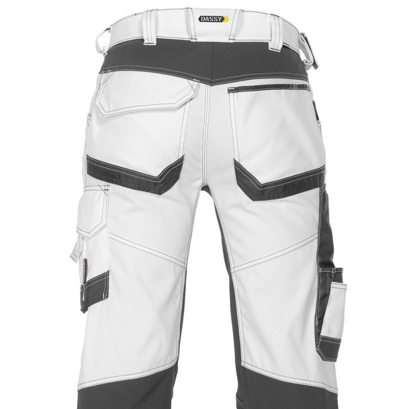 Mens Dassy Painters Trousers Dynax Work Pants Stretch Knee Pockets