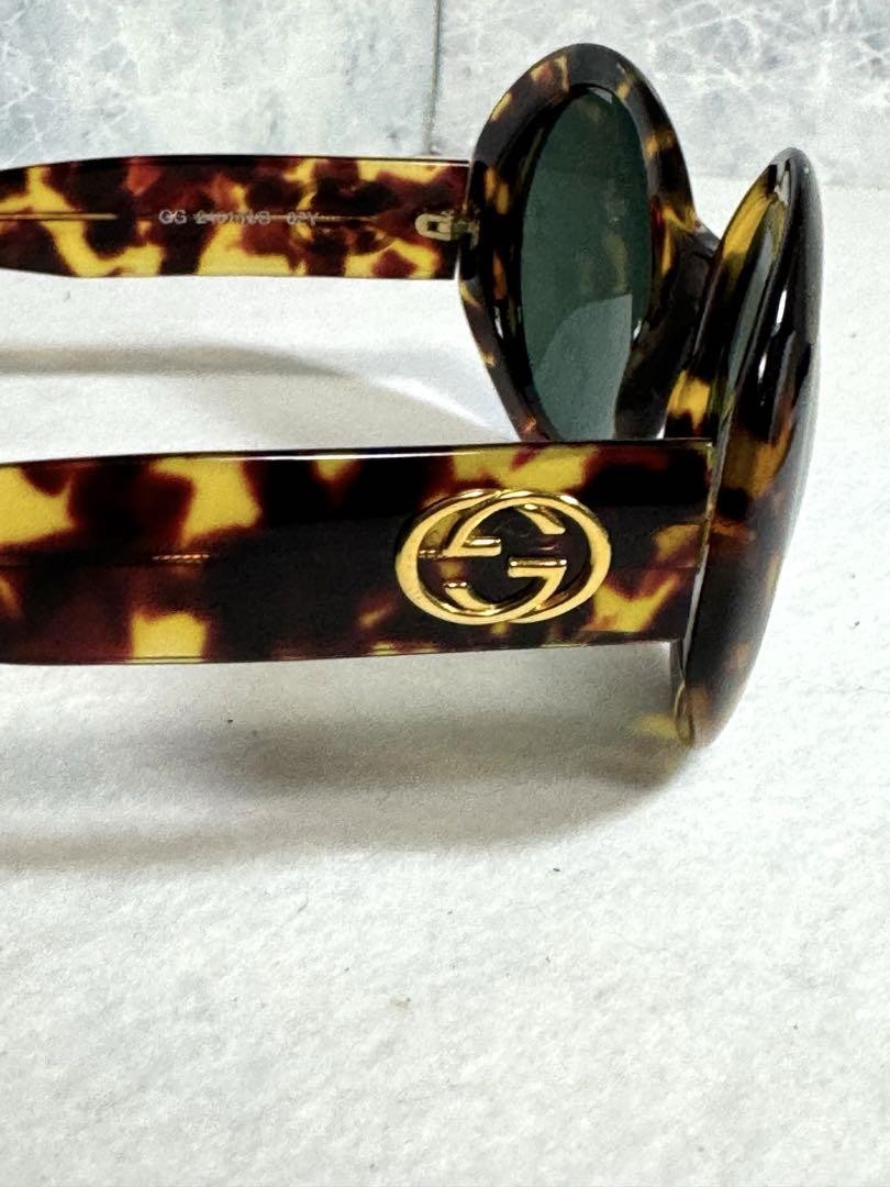 GUCCI Interlocking G Sunglasses Tortoiseshell Brown GG2401/N/S 00C 55□24 145