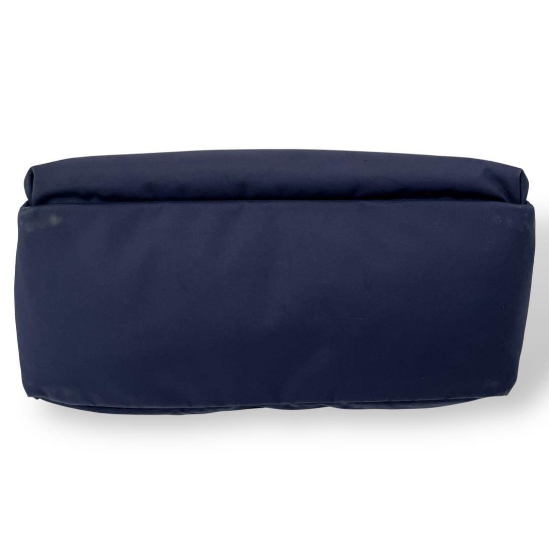 Porter Girl Mousse Navy Nylon Half Moon Shoulder Bag Used