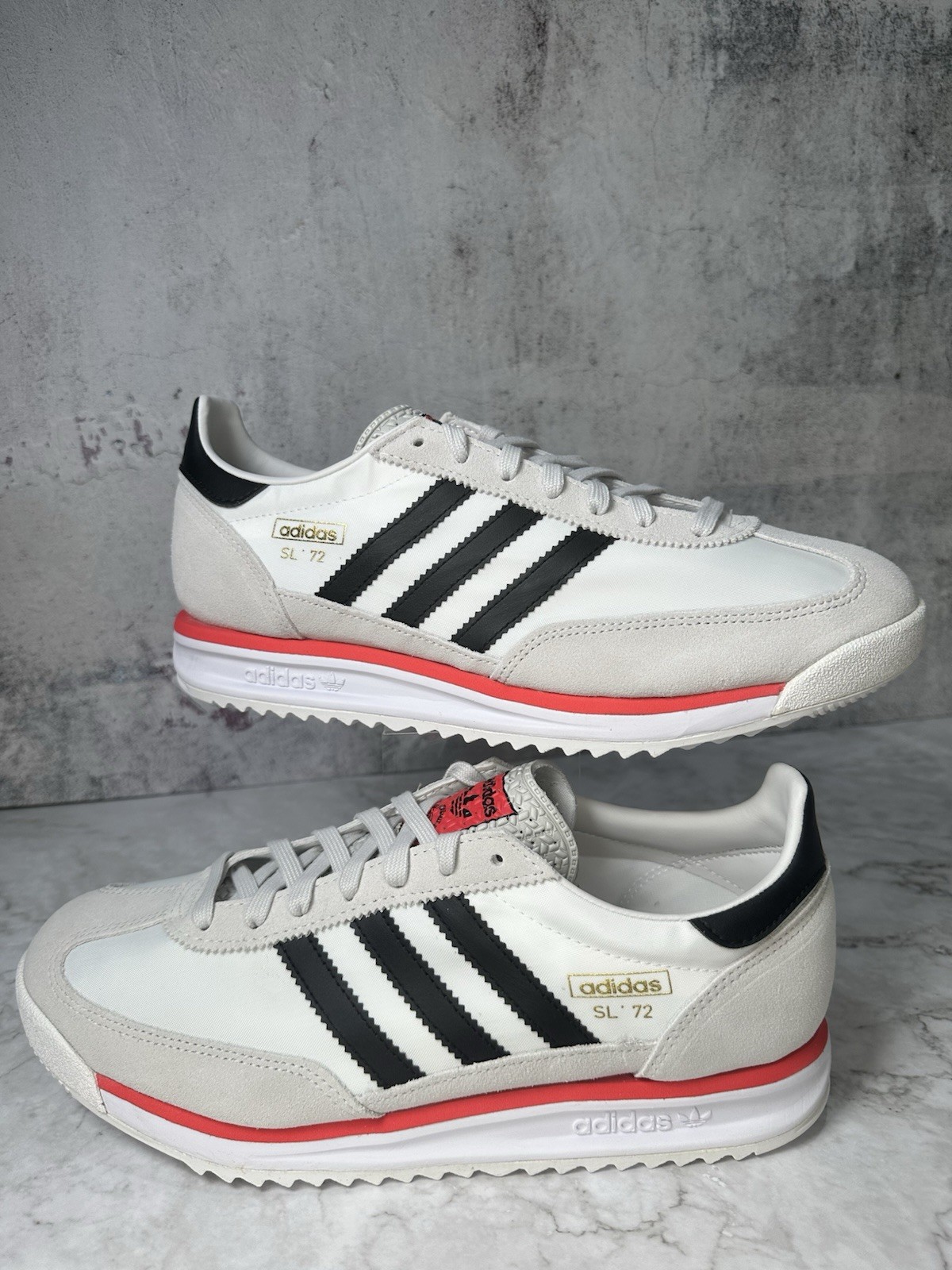 ~Adidas SL72 RS White Black Red Authentic | JS0746 | Men’s Size 10.5