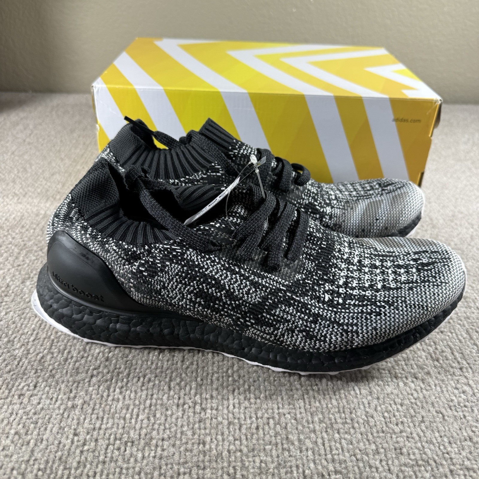Adidas UltraBoost Uncaged “Oreo” Black/Grey/White/Sneakers Mens 10.5 Black White