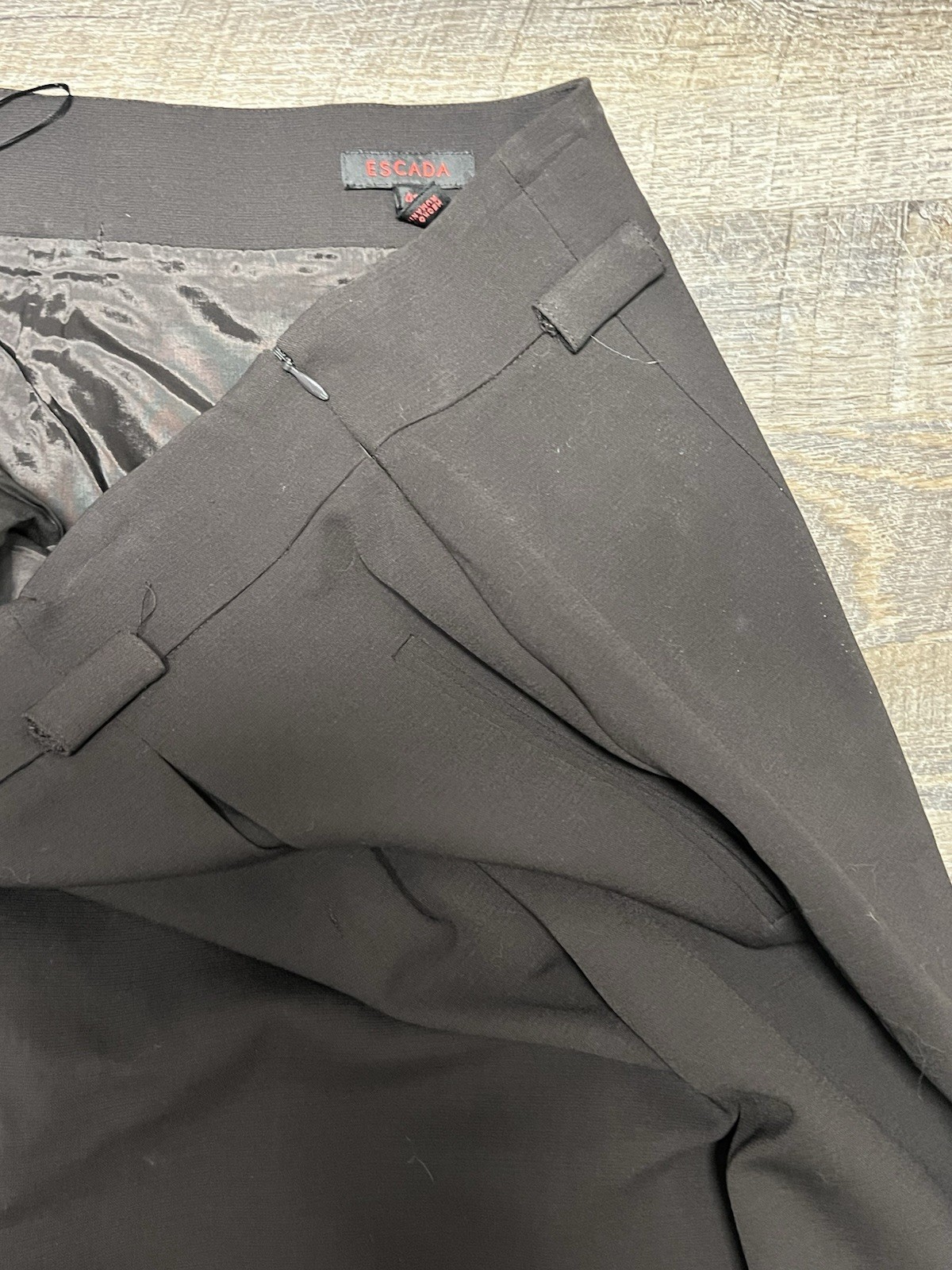 Escada Dark Brown Pencil Skirt Knee Length 42