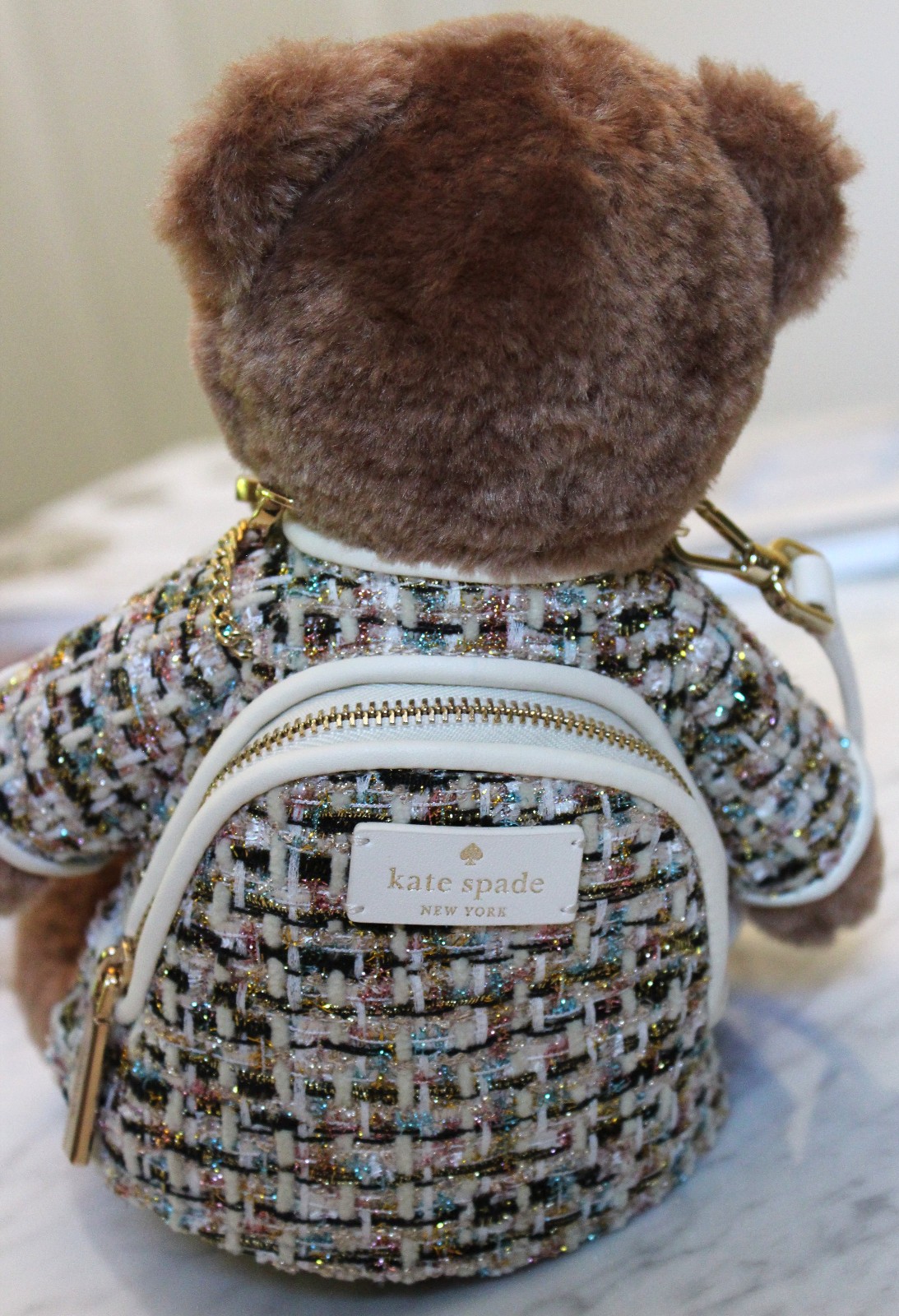 Kate Spade Oh What Fun 3D Teddy Bear Crossbody Purse Holiday Limited Edition