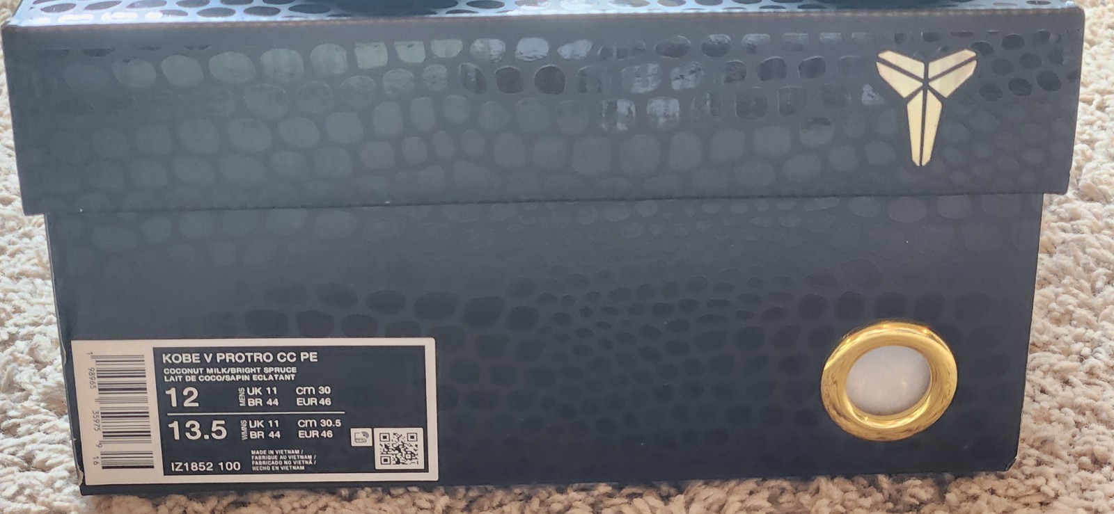 Size 12 – Nike Kobe 5 Protro Caitlin Clark Coconut Milk