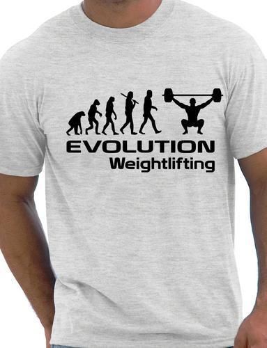 Evolution Of Weightlifting Funny Mens T-Shirt Birthday Gift Size S-XXL