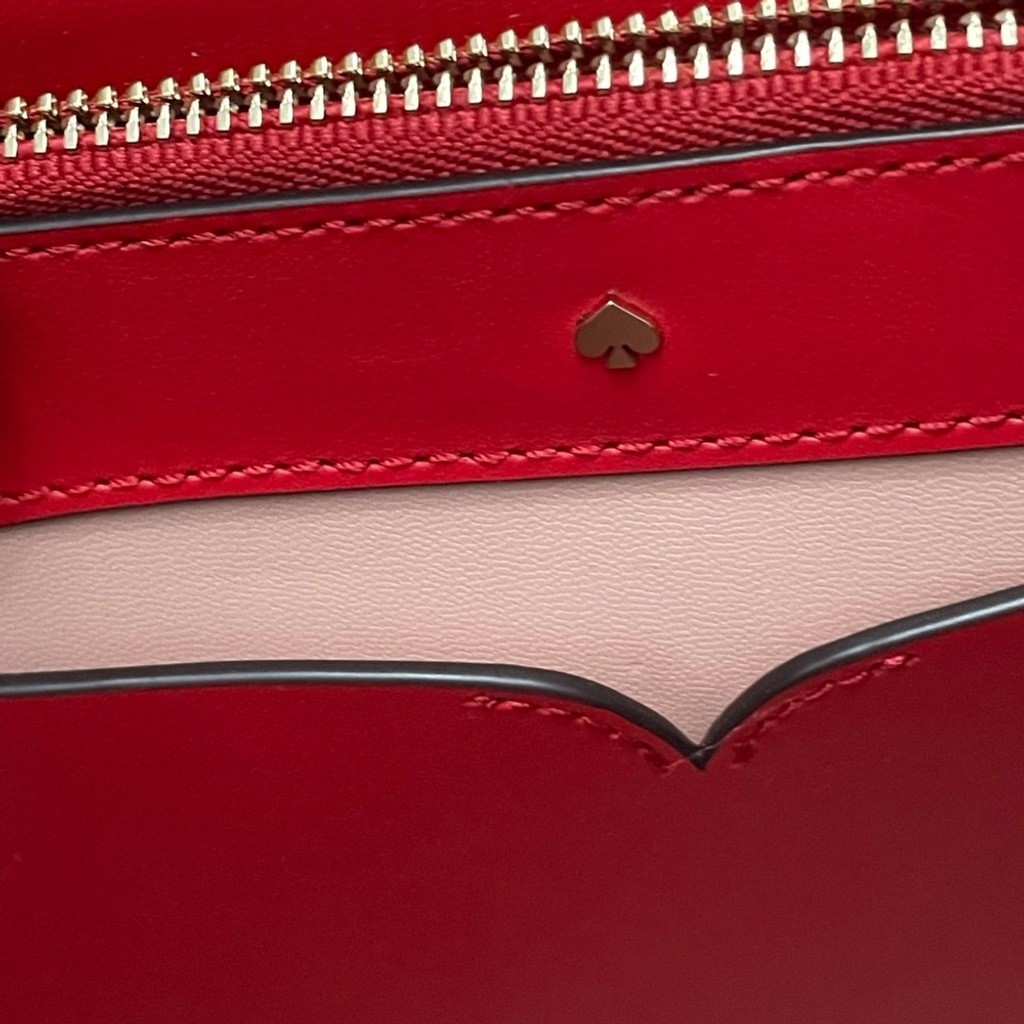 Leather handbag Kate Spade Red in Leather New without tags.