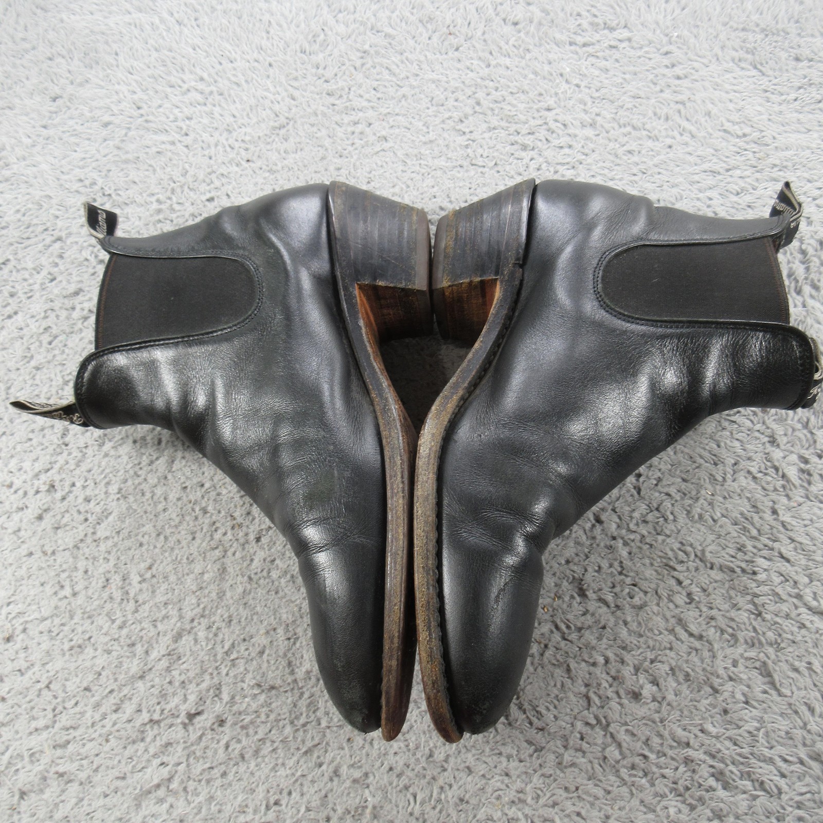 R.M. Williams Chelsea Boots Mens Size 9.5 Black Leather Pull On Ankle Casual