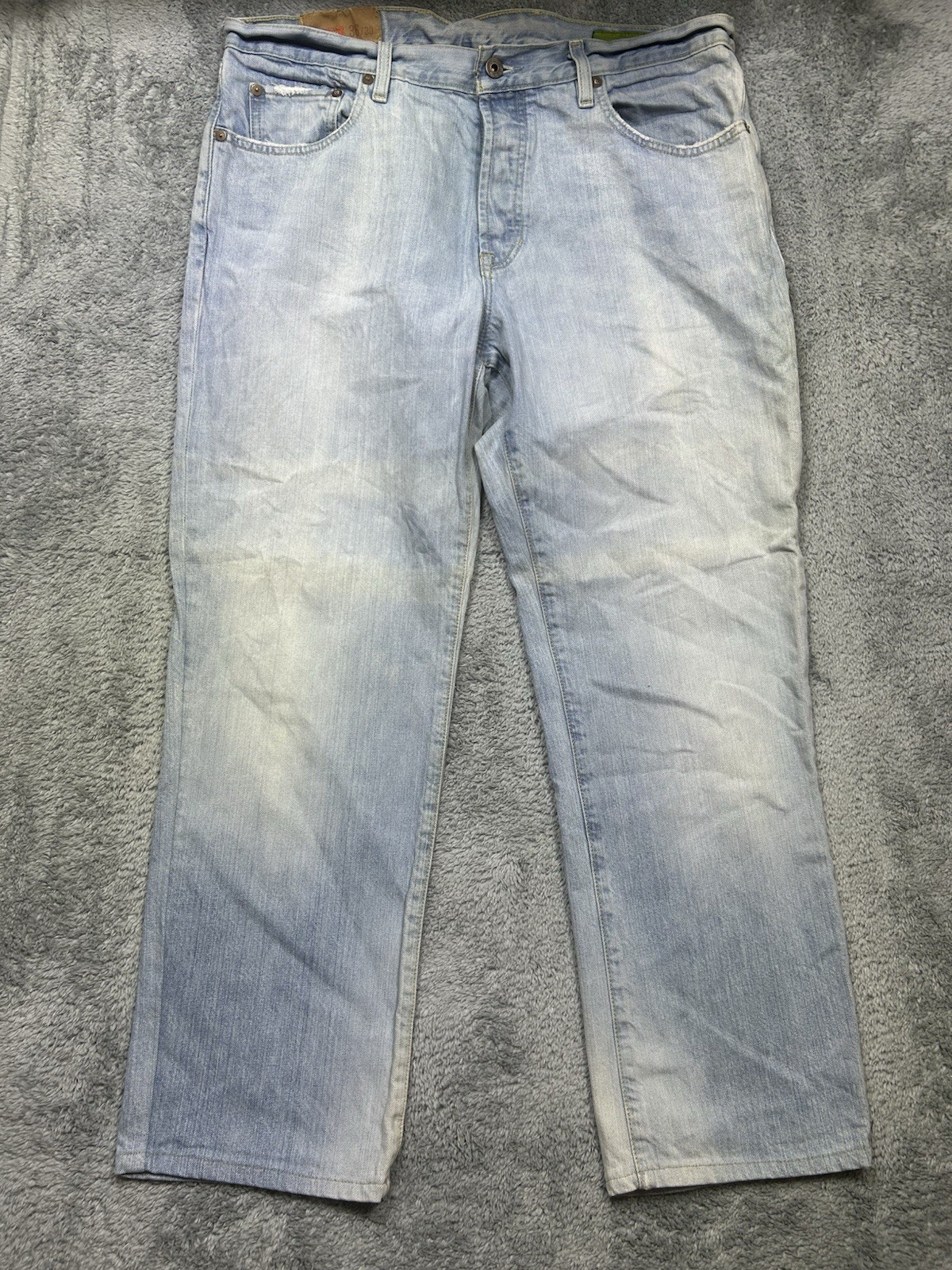 Vintage GAP 1969 Jeans Men’s 36×29 Blue Stonewash Button Fly Straight Fit Y2K