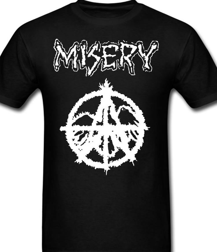 Misery Anarchy Punk Music Band T shirt tee Rock