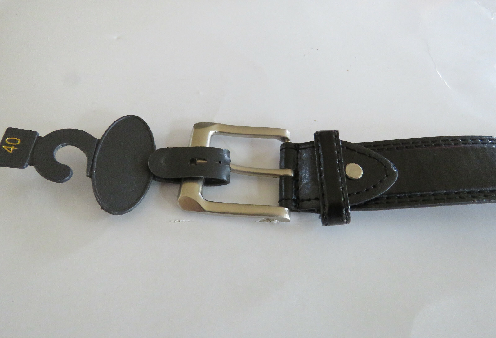 Mens high quality 1.35 Inch wide Black leathers belts