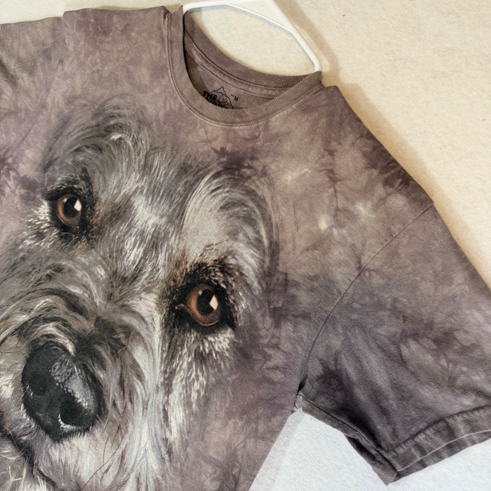The Mountain Scottish Terrier Dog Tie Dyed Brown All Over Print T-shirt Medium