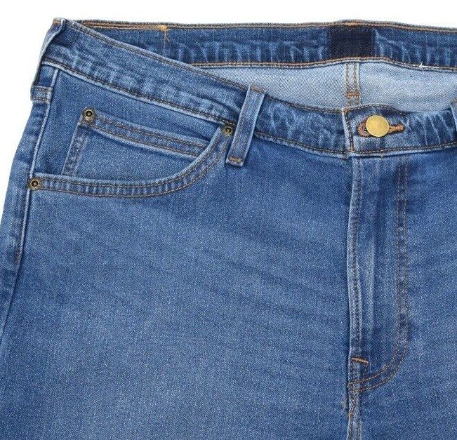 Lee jeans mens Daren regular waist slim leg stretch ‘Mid Worn Blue’ SECONDS L40