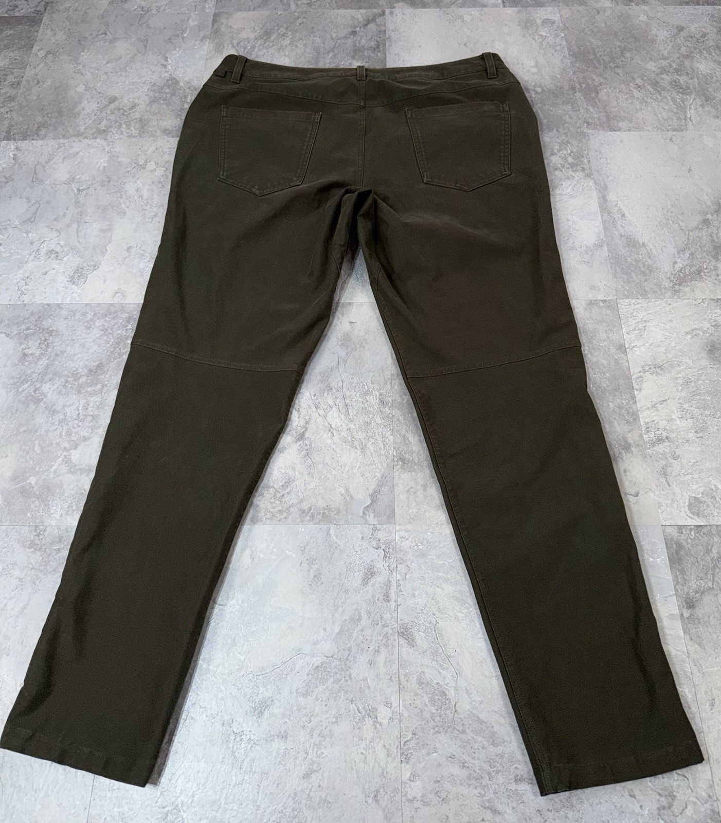 Lululemon ABC Pant Slim Utilitech Abrasion Resistant LM5ABNS Olive Green 36×30