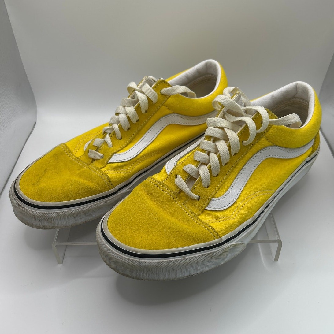 VANS Old Skool Shoes Yellow Suede Sneakers Men 6.5 Women 8