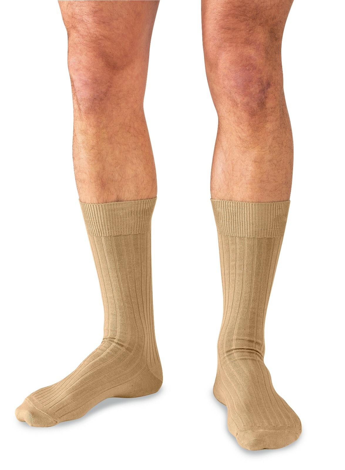 Men’s Mid-Calf Cotton Dress Socks, Quality Business Socks Made in USA