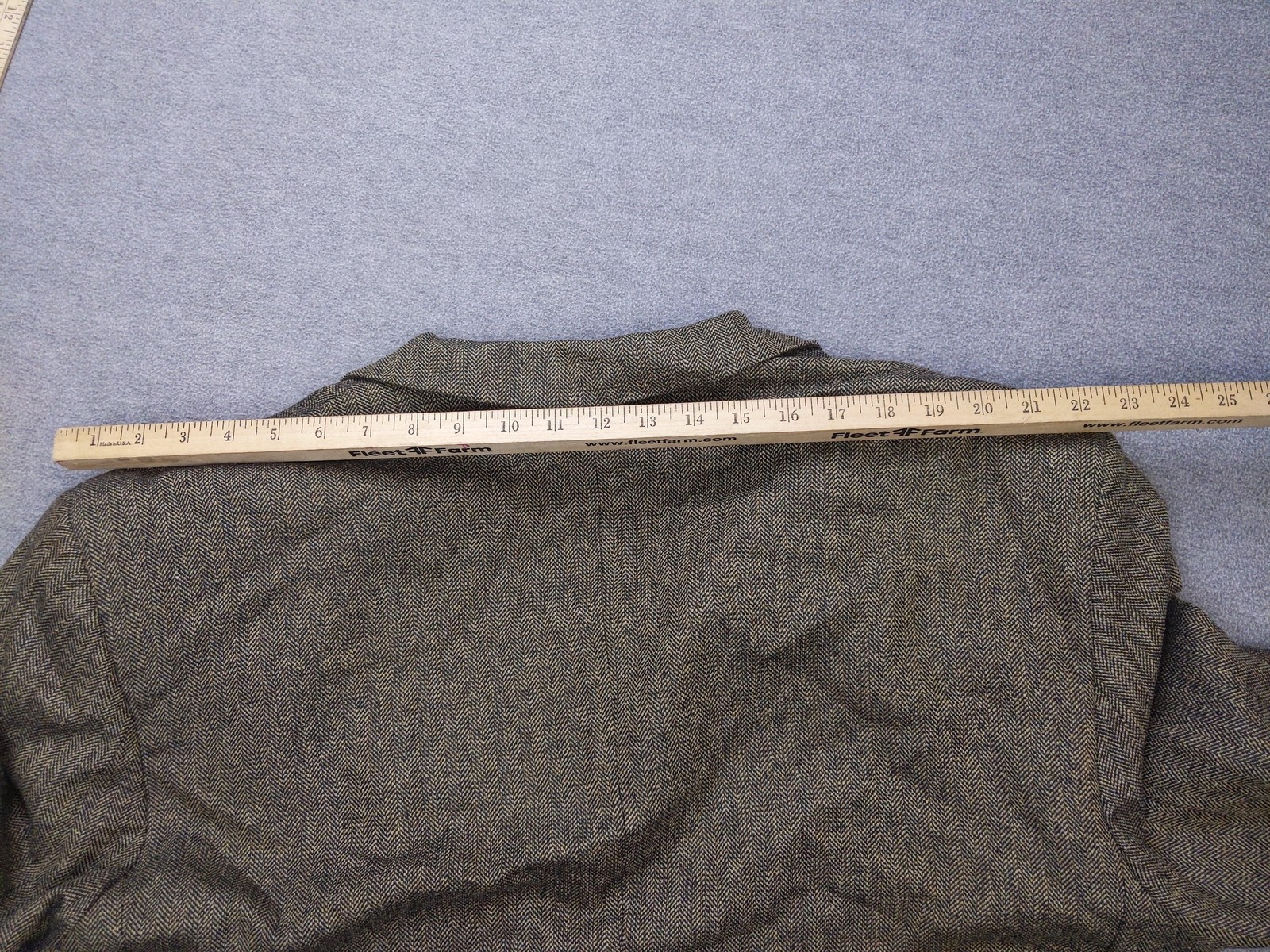 Tailors Row By Deansgate Blazer Mens 48 Brown Silk Wool Herringbone Sport Coat