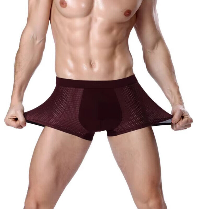 4PCS Boxhero Bamboo Fiber Boxer Briefs, 4pcs Bamboo Fibre Boxer Shorts US STOCK