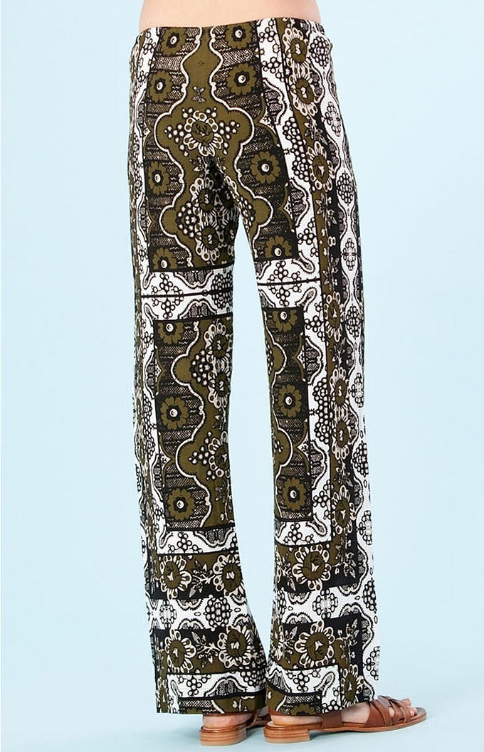 Hale Bob Floral Print Pants XS S Blue Green Pink NWT 6ARF8334