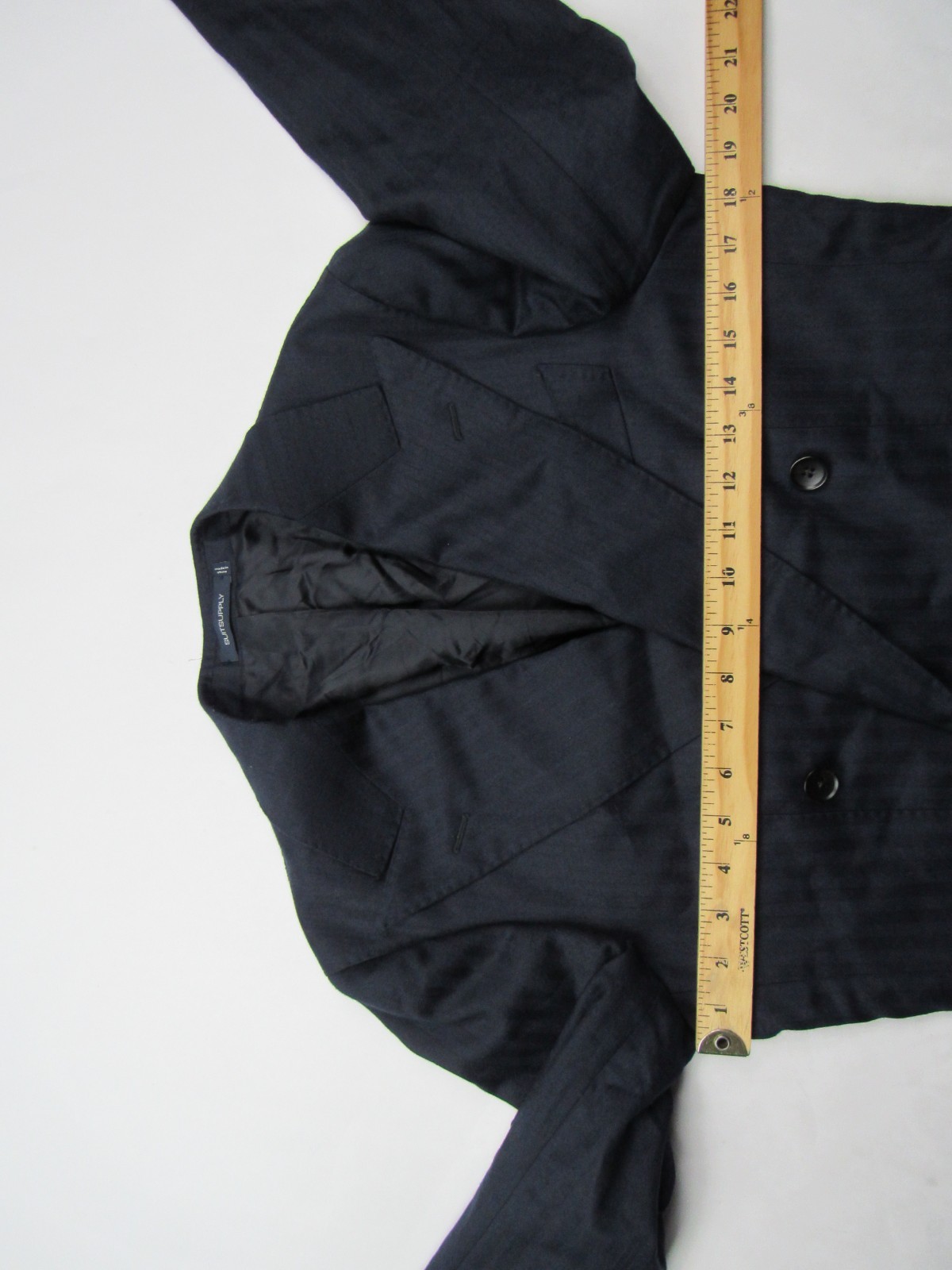 SuitSupply Blazer Havana Double Breasted Jetted Slim Coat 34 Super 120s Fratelli