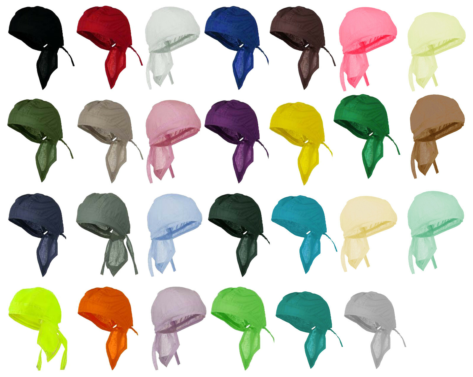 Bandana DoRag Head Wrap Motorcycle Skull Cap Men Women Biker Durag Hat Bikers