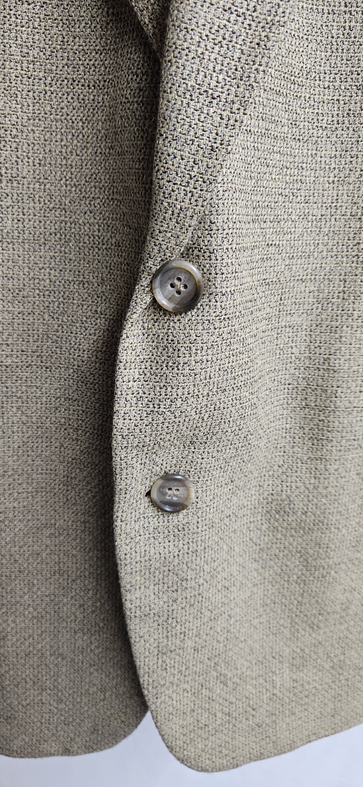 Khaki Tailors Row by Deansgate Sports Jacket Blazer 2 Button Men’s 42R Silk Wool