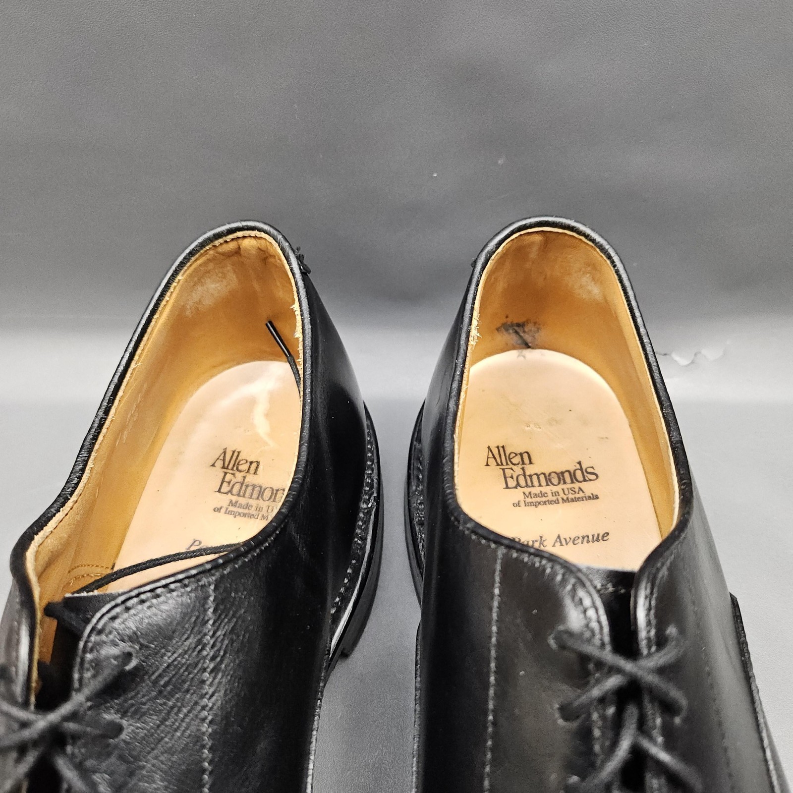 Allen Edmonds Park Avenue Cap Toe Oxford Mens Size 11 D Black Leather Dress Shoe
