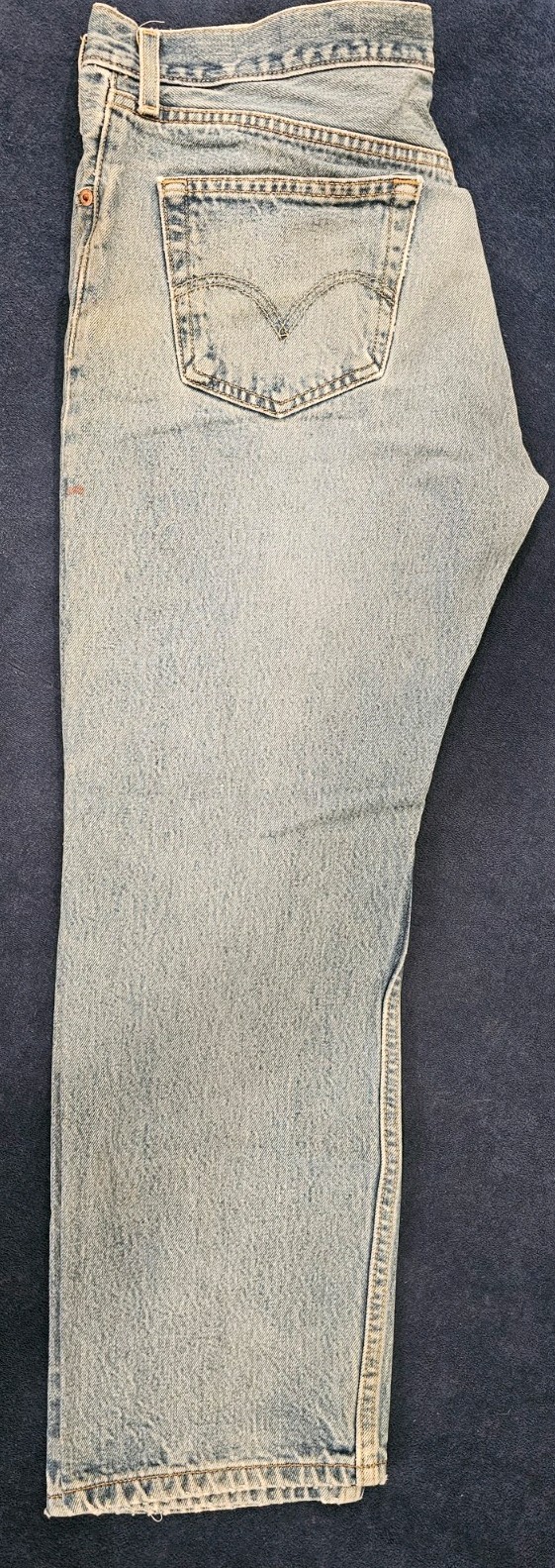 Levi’s 501xx Button Fly Men’s Cotton Denim Jeans – Light Stonewash 36×30