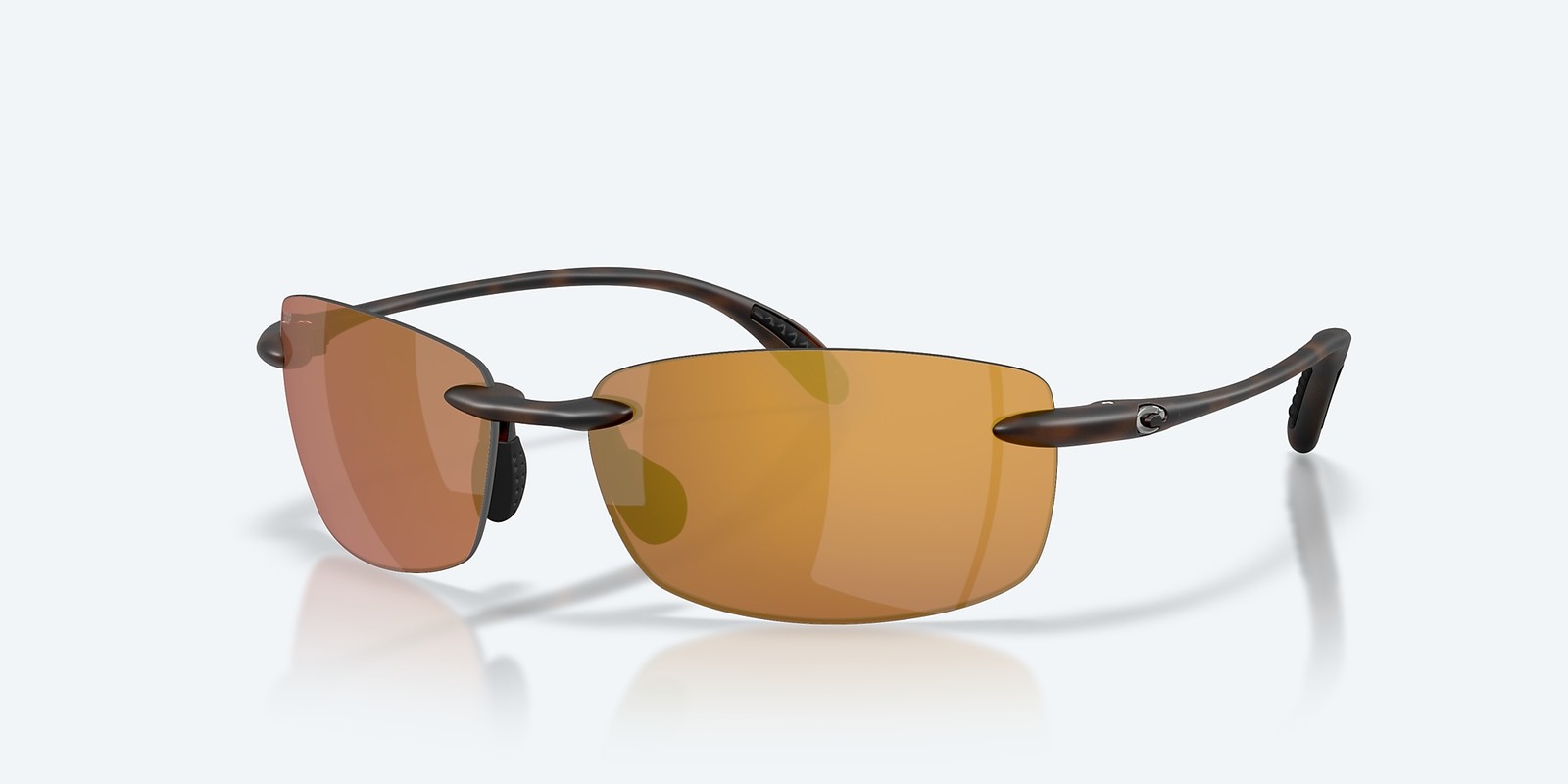 Costa Del Mar Ballast Matte Tortoise/Gold Mirror 580P Polarized 60 mm Sunglasses