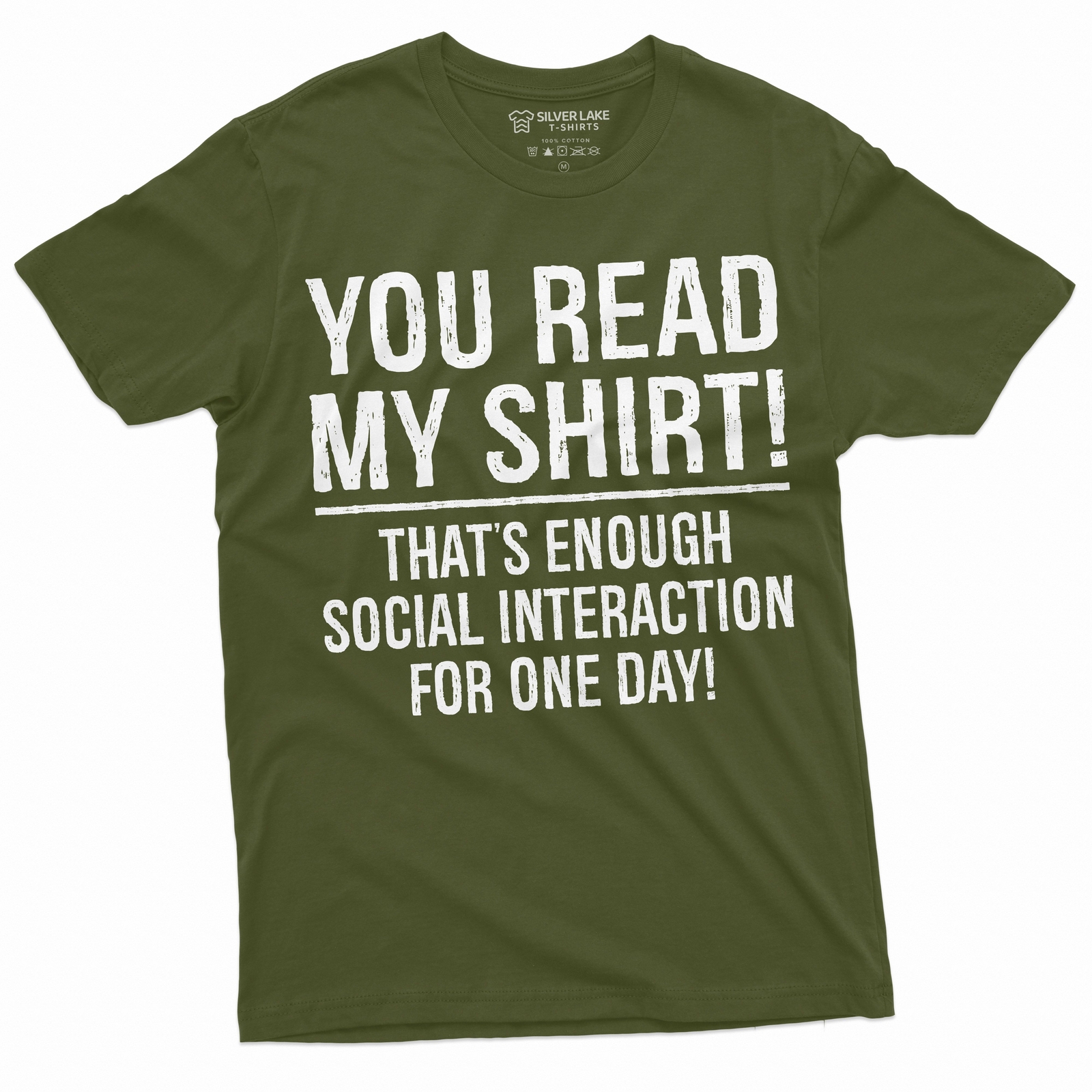 Social interaction Funny Saying shirt Humorous tee introvert anti social Tee