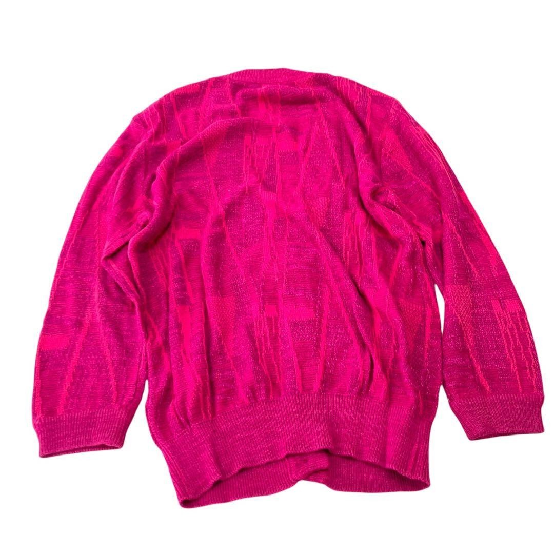 Rare Christian Dior PRET-A-PORTER Cardigan M Knit Silk, Cotton, Rayon Pink