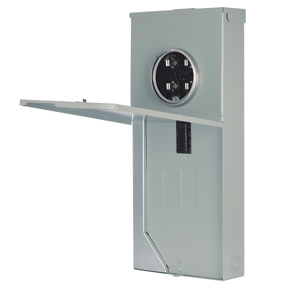 ABB ReliaHome 200 -Amp 8 -Spaces 16 -Circuit Outdoor Main Breaker Meter Co|13603
