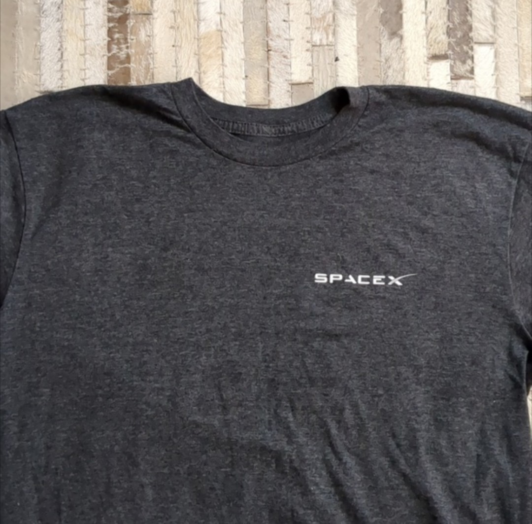 SpaceX Falcon Heavy Dark Gray Short-Sleeve T-Shirt Size L