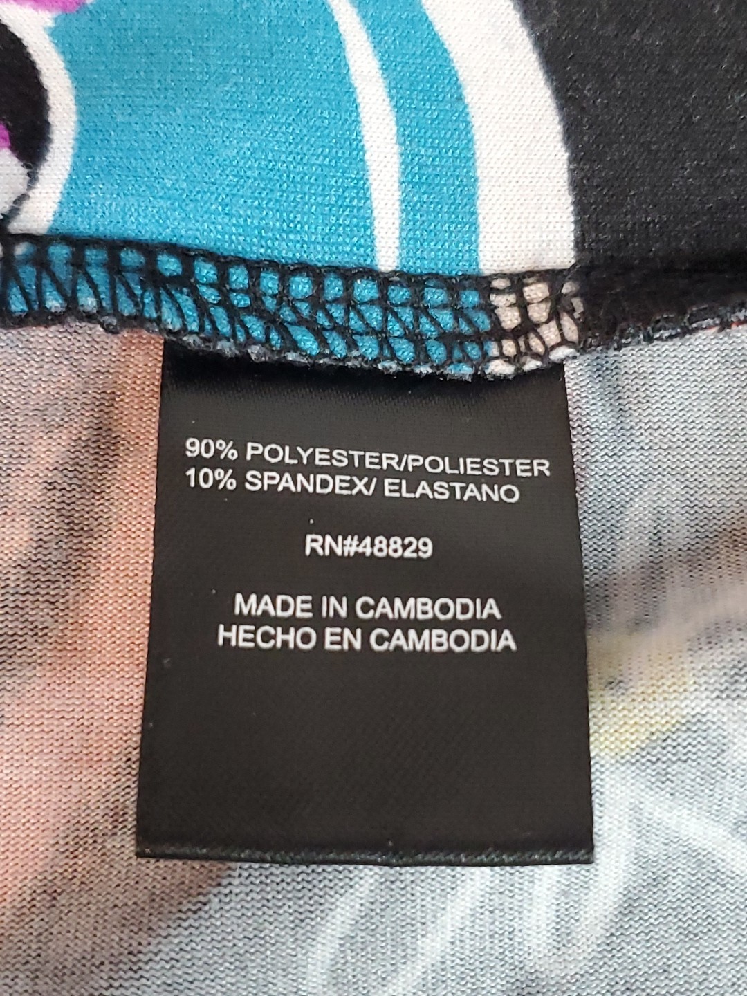 Rouge Collection Women’s Graffiti Letter Print Pull On Leggings Size 4X
