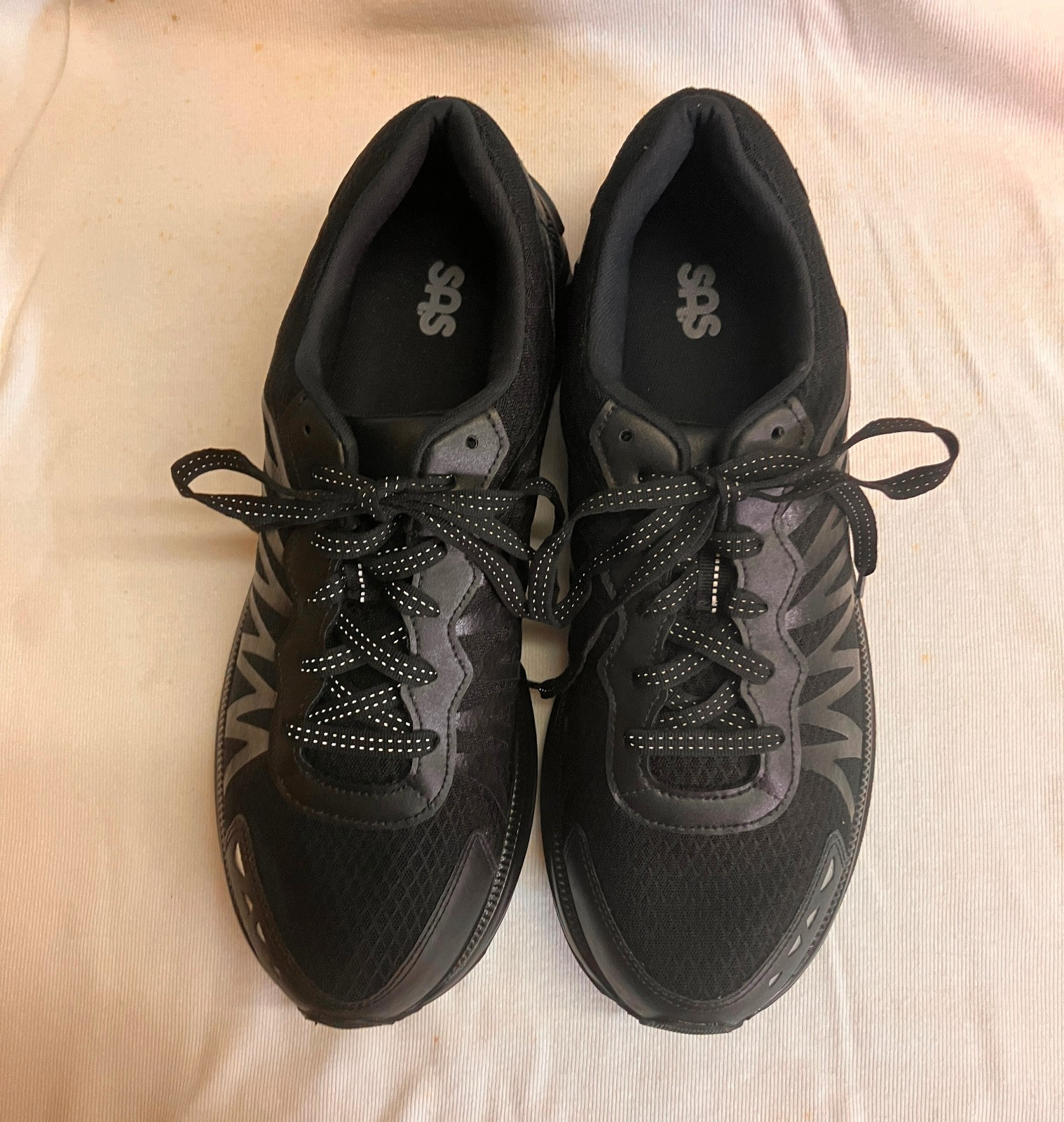 NEW SAS Black Sneakers Athletic Shoes Mens Size 10.5 D Retail $249 Made in USA