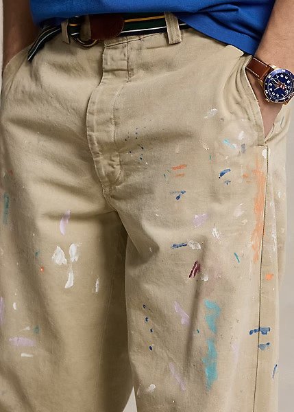 POLO Ralph Lauren The Big Chino Pants with Paint Splatter, Size 38 X 32 – NWOT