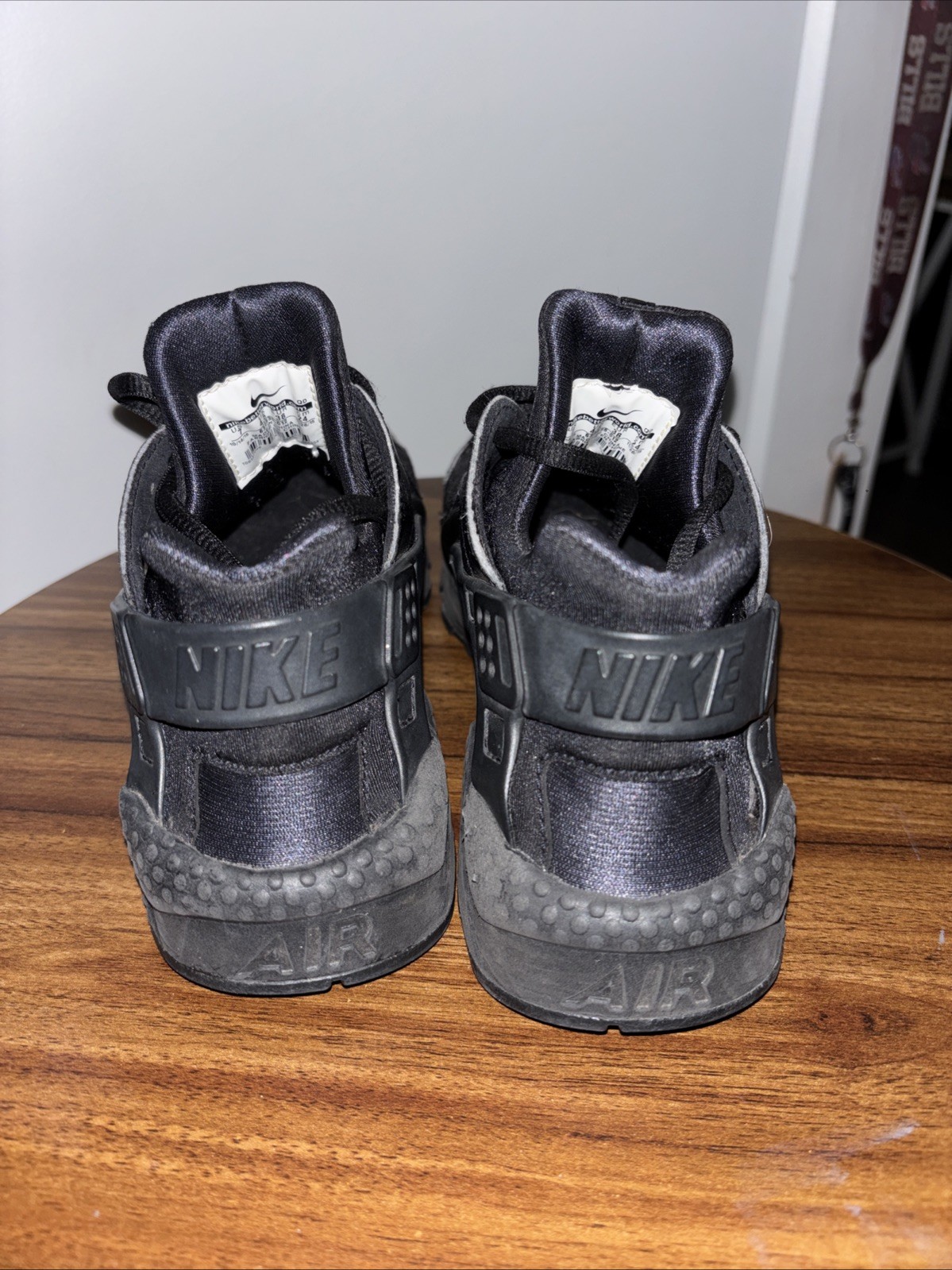 Nike Air Huarache 654275-016 Black Unisex Kids Sneaker 7Y Synthetic Mesh