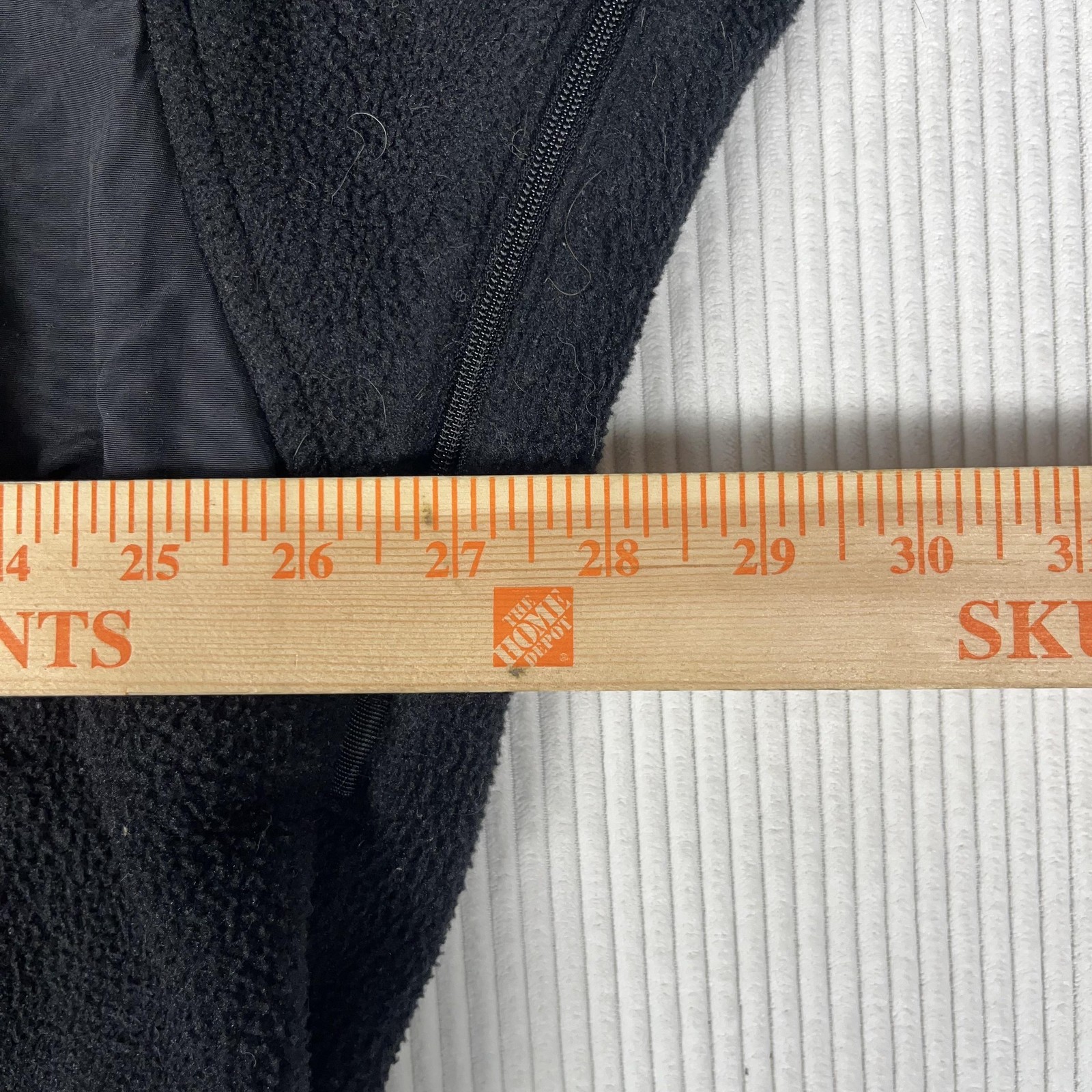 North Face Jacket Mens 2XL Black Denali Fleece Full Zip Pockets Hiking Outdoor