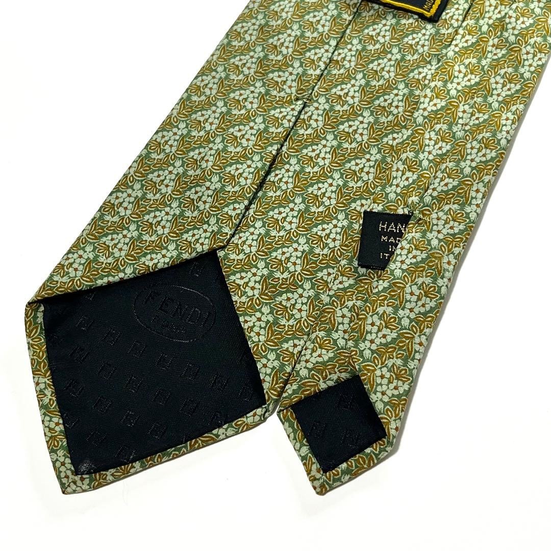 Fendi Floral Pattern Tie All-Over Design Used