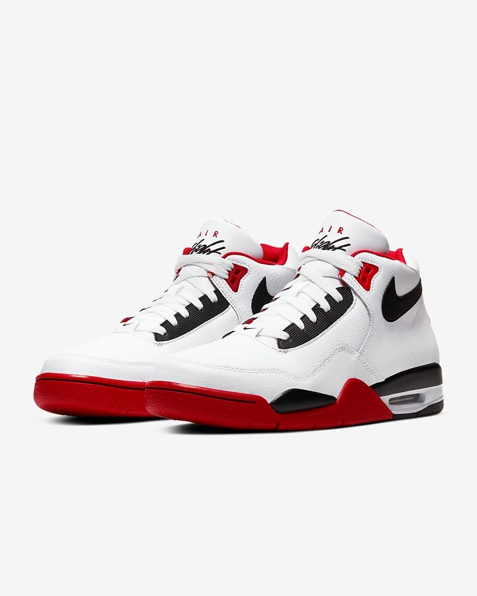 Nike Flight Legacy “White/University Red/Black” BQ4212-100 Men’s New [US 6.5-13]