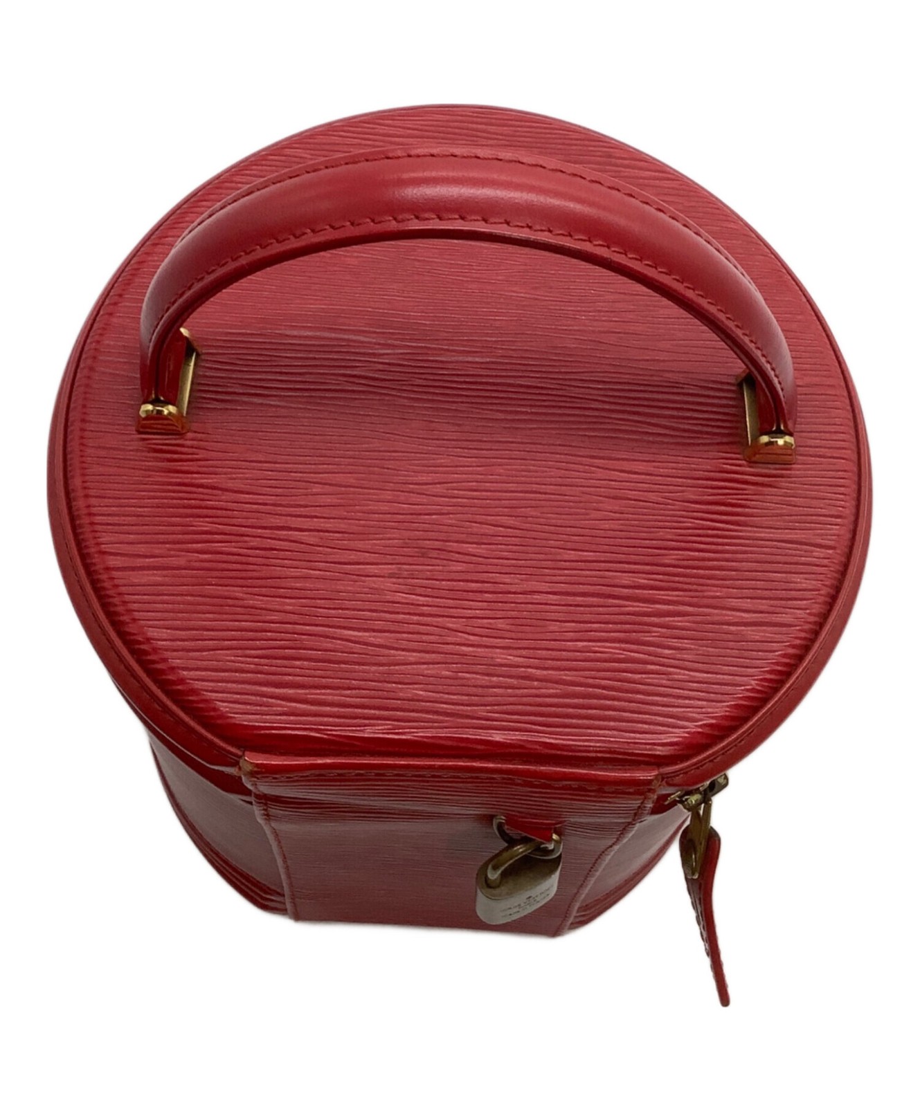 Louis Vuitton Vanity Bag Epi Cannes M48037 Epi Leather Red #TFB5286