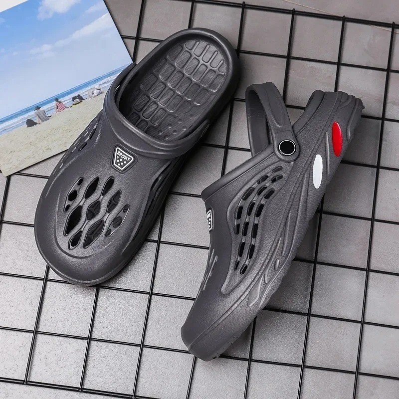Summer Men Sandals Light EVA Men’s Casual Shoes Hole Shoes Clogs Lovers Home