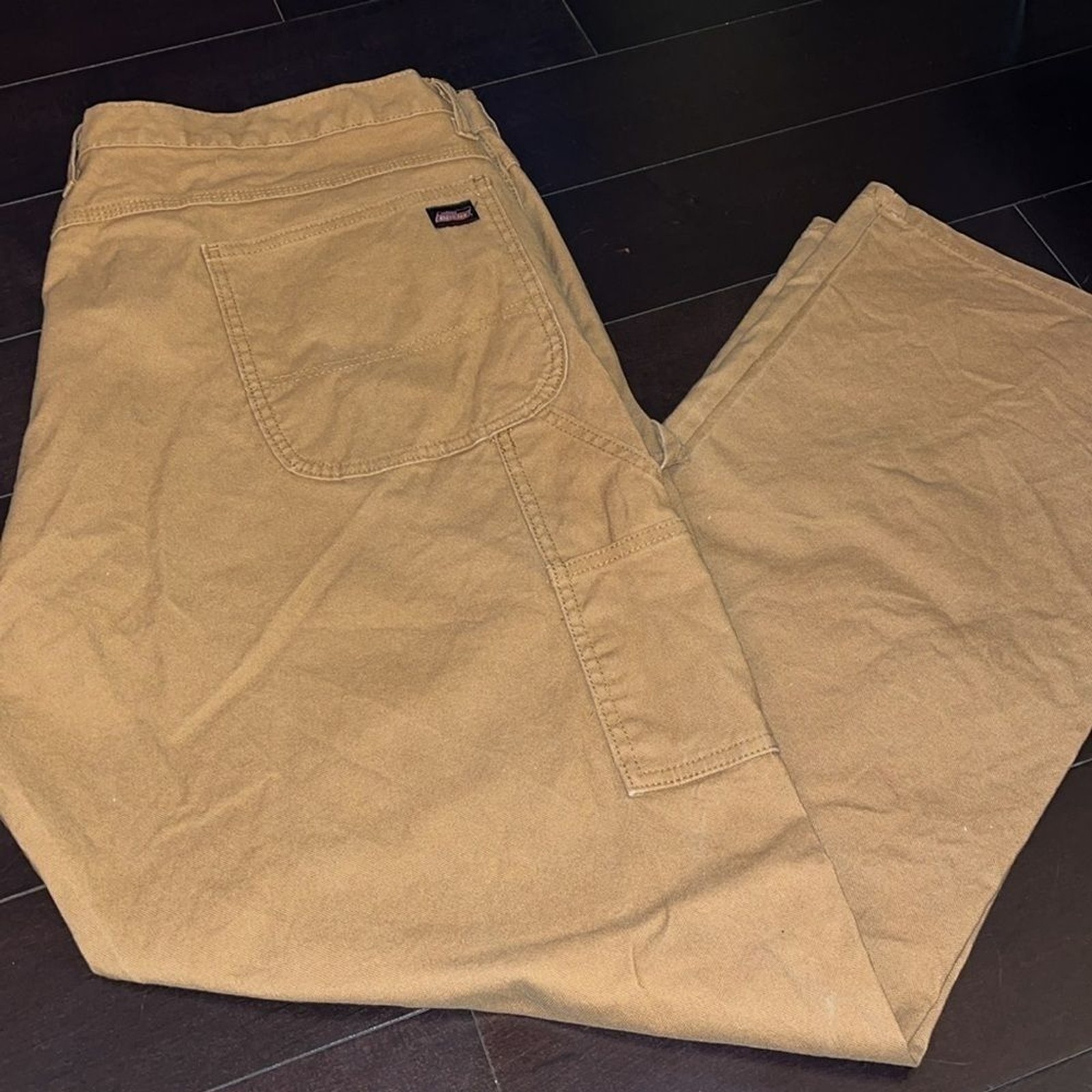 Dickies Men’s Relaxed Fit 7-Pocket Duck Jean Pants 100% Cotton Carpenter Brown
