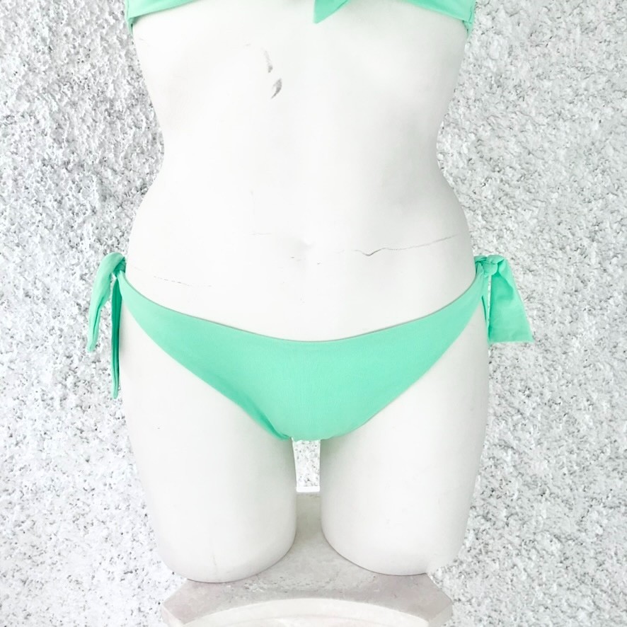 LIGHT GREEN APPLE MINT BIKINI SOCKS BRAZILIAN BAND BASIC SOLID COLOR