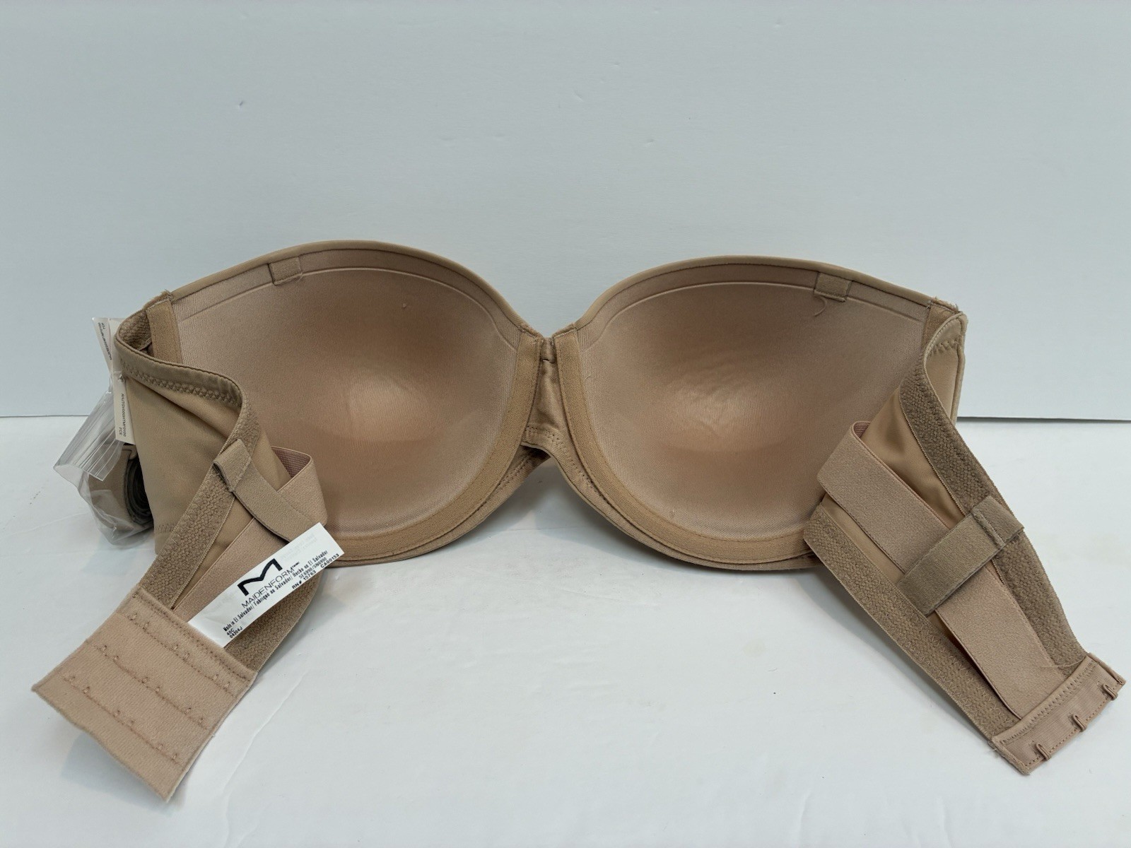 Maidenform Bra 40C Beige Sweet Nothings Convertible Multiway Straps Bra New